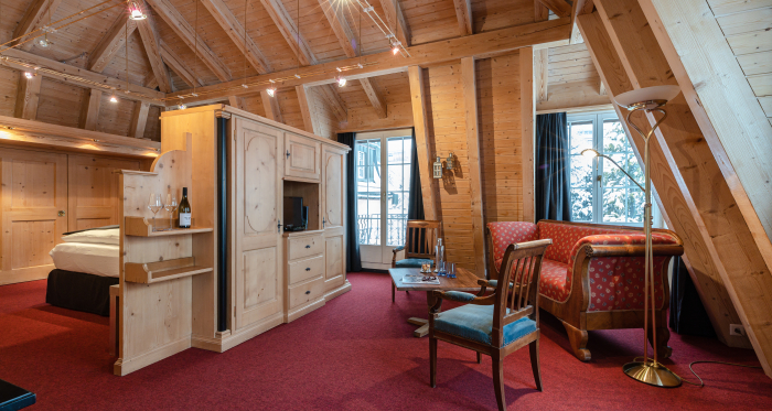 Gartensuite im Hotel Piz Mitgel (Foto: © Thomas Kiewning) Gartensuite im Hotel Piz Mitgel (Foto: © Thomas Kiewning)