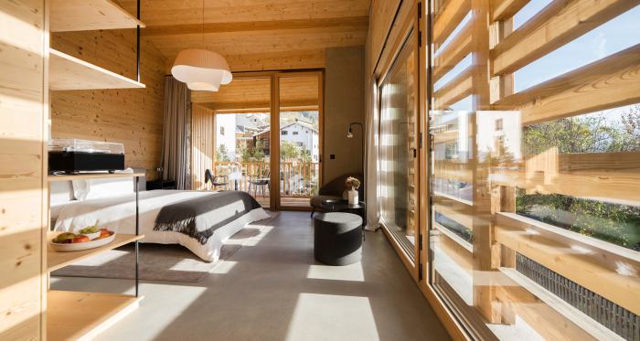 Es gibt sechs Doppelzimmer und zwei Suiten. Im Bild: die Suite Paraviccini. (Foto: © GRF, Marco Hartmann) Es gibt sechs Doppelzimmer und zwei Suiten. Im Bild: die Suite Paraviccini.