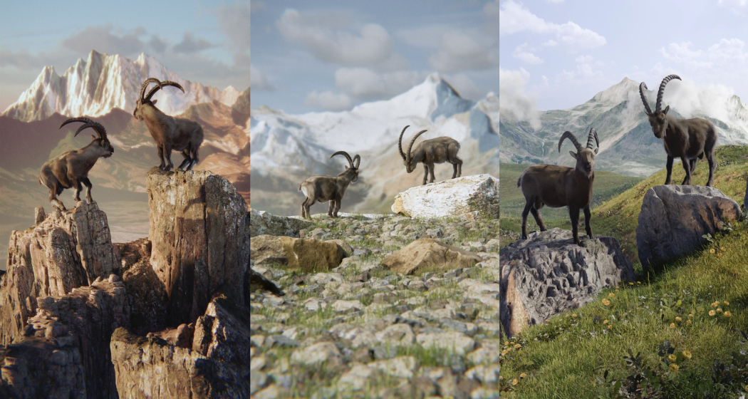 Häufiger auf Social Media unterwegs: die Bündner Werbe-Steinböcke Gian und Giachen. © Marke graubünden 