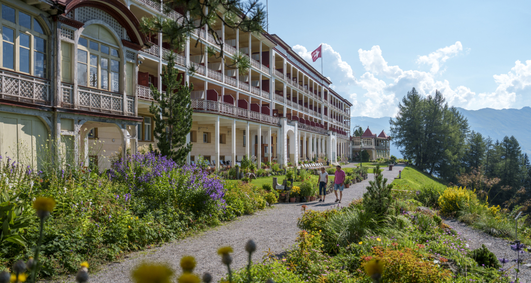 Davos feierte 2025 das Jubiläum «150 Jahre Thomas Mann» mit dem Schauplatz Schatzalp. (Davos Hotel Schatzalp. © Schweiz Tourismus / André Meier)