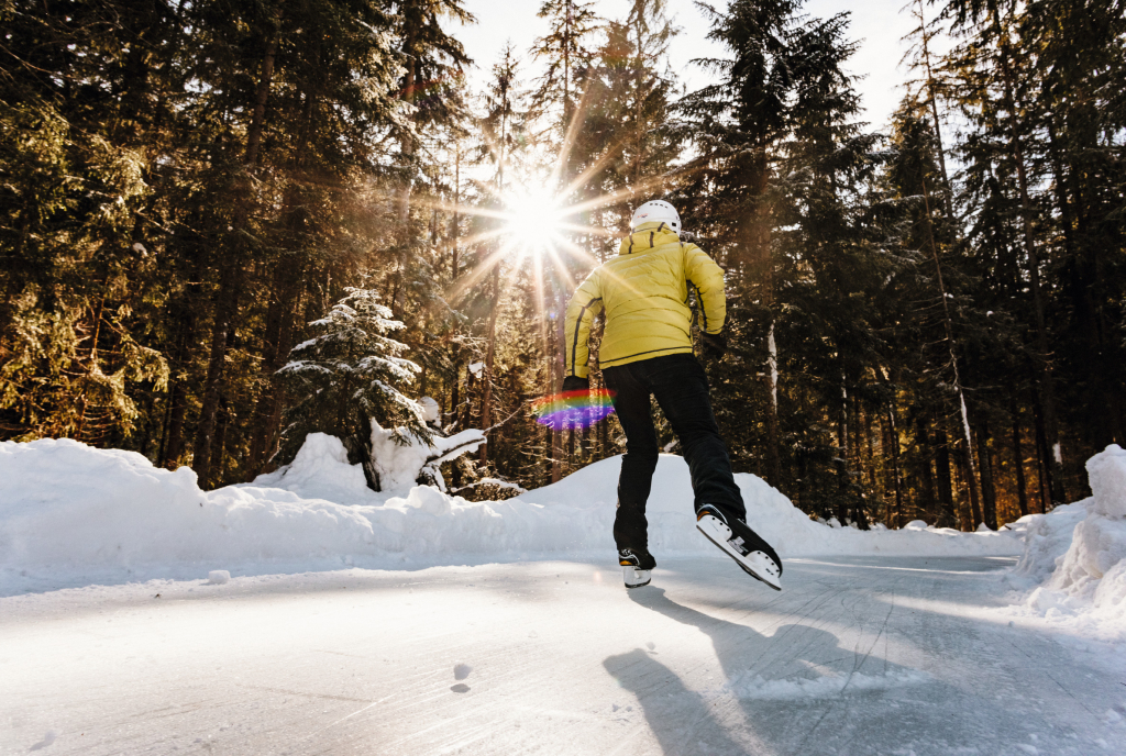Ice skating at the Skateline Albula
