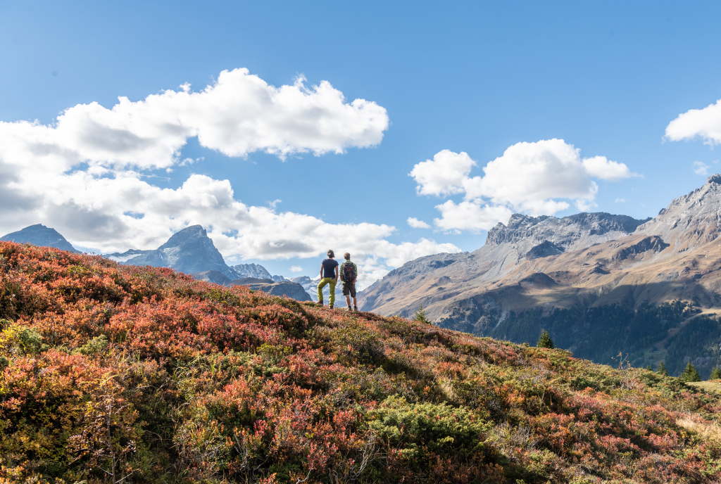 Wandern in Savognin Bivio Albula im Herbst @Savognin Bivio Albula Tourismus
