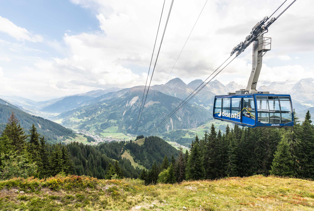 Bergbahn in Disentis (Foto: © Sedrun Disentis Tourismus SA / Mattias Nutt)