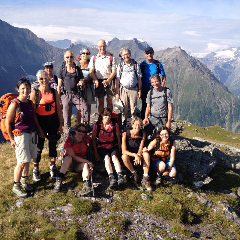 Gruppenfoto auf dem Gipfel