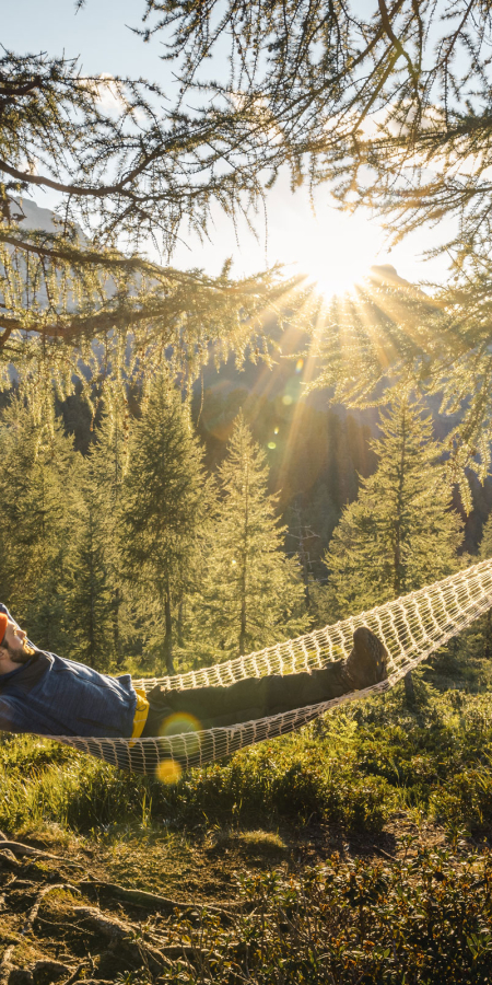 Entspannen in der Hängematte