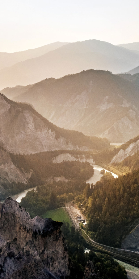 Aussicht über die Rheinschlucht