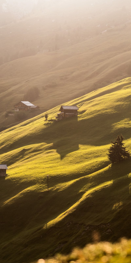 Maiensässe im Prättigau auf dem Prättigauer Höhenweg