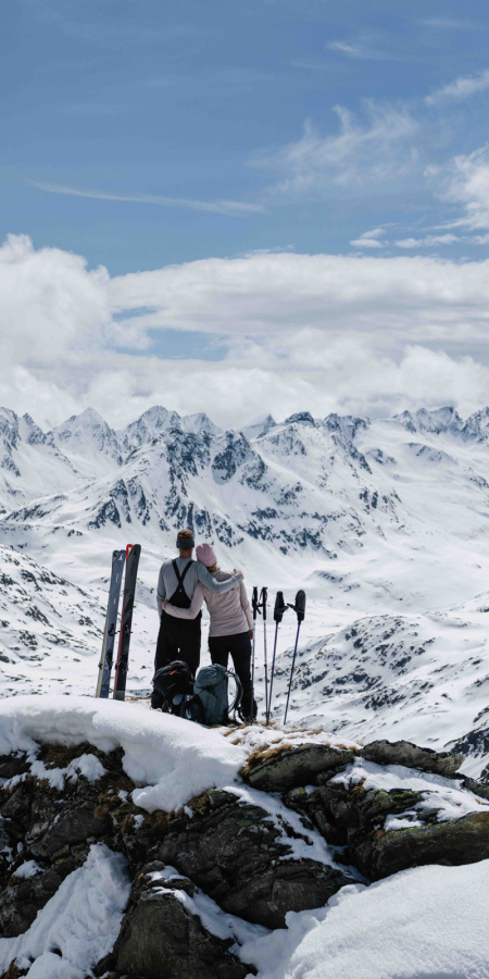 Aussicht Skitour Disentis Sedrun