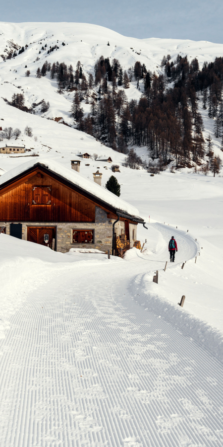 Winterwanderweg Guarda-Ardez auf der Via Engiadina