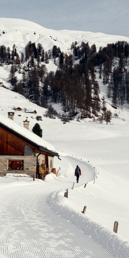 Winterwanderweg Guarda-Ardez auf der Via Engiadina