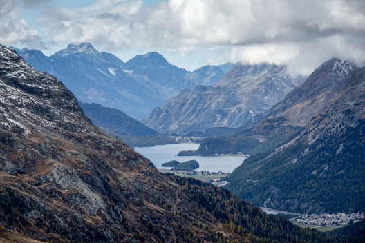 Panorama von Muottas Muragl (Foto: © Heinz Staffelbach) Panorama von Muottas Muragl
