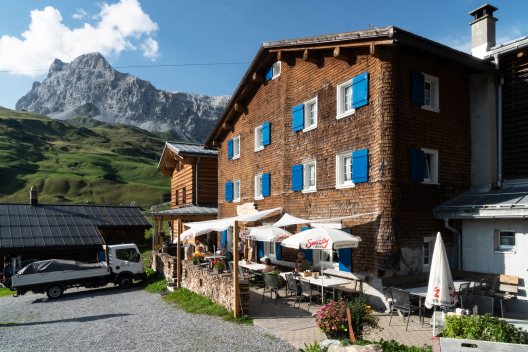 Berghaus Sulzfluh (Foto: © Thalia Wünsche) Berghaus Sulzfluh (Foto: © Thalia Wünsche)