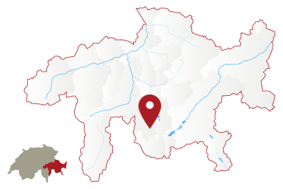 Karte Standort Avers