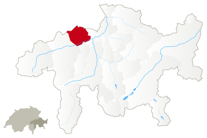 Karte Region Flims Laax Falera