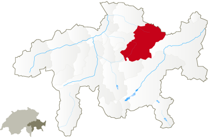 Karte Ferienregion Davos Klosters