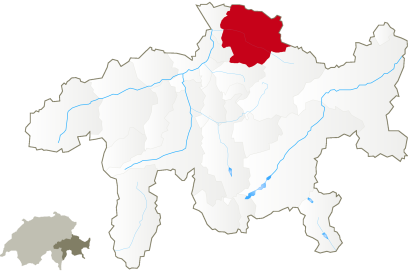 Karte Ferienregion Prättigau