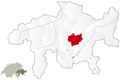 Karte der Ferienregion Bergün Filisur