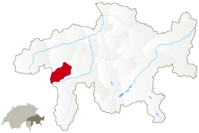 Karte der Ferienregion Vals