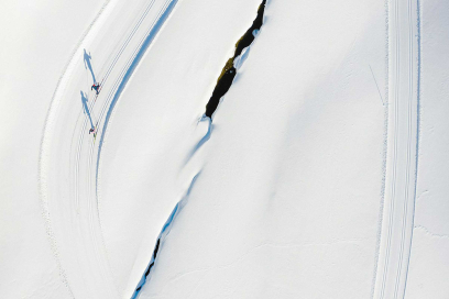Bild 1: Wie in der Val Roseg bei Pontresina erwartet Langläuferinnen und Langläufer in Graubünden Natur pur. Langlaufen im Val Roseg (© Filip Zuan)