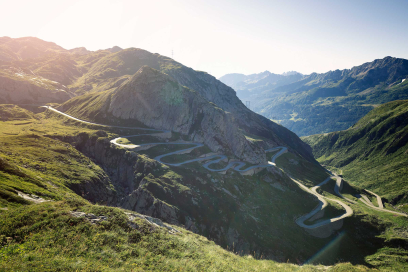 Die historische Passstrasse über den Gotthard: Tremola (Foto: © Stefan Schlumpf) Die historische Passstrasse über den Gotthard: Tremola (Foto: © Stefan Schlumpf)