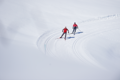 Langläufer in Disentis Sedrun (Foto: Stefan Schlumpf) Langläufer in Disentis Sedrun (Foto: Stefan Schlumpf)
