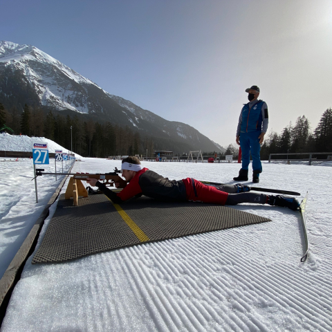 Mike Frei in Biathlon Arena Lenzerheide (Foto: © Mike Frei) Mike Frei in Biathlon Arena Lenzerheide (Foto: © Mike Frei)