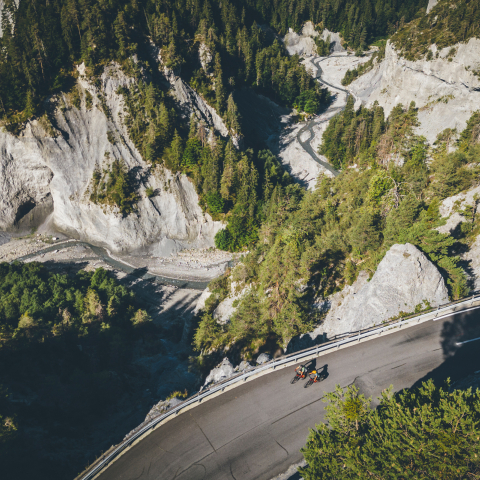 Rheinschlucht (Foto: © Sebastian Doerk) Blick in die Rheinschlucht von oben