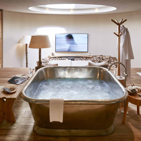 Stailetta – espace bien-être privé à l'hôtel de mayens Guarda Val (photo : © guardaval.ch) Stailetta – espace bien-être privé à l'hôtel de mayens Guarda Val