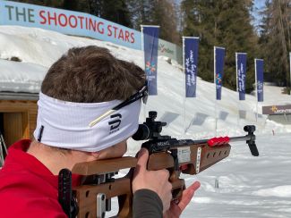 Mike Frei in Biathlon Arena Lenzerheide (Foto: © Mike Frei) Mike Frei in Biathlon Arena Lenzerheide (Foto: © Mike Frei)