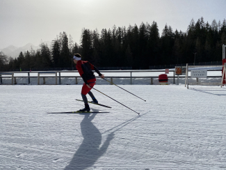 Mike Frei in Biathlon Arena Lenzerheide (Foto: © Mike Frei) Mike Frei in Biathlon Arena Lenzerheide (Foto: © Mike Frei)
