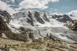 Gletscher bewundern auf der Diavolezza Gletscher bewundern auf der Diavolezza