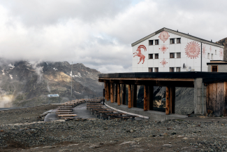 Das Berghaus Diavolezza (Foto: © Thalia Wünsche) Das Berghaus Diavolezza (Foto: © Thalia Wünsche)