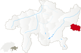 Karte zur Biosfera Val Müstair