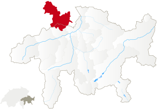 Karte UNESCO-Welterbe Tektonikarena Sardona