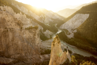 Rheinschlucht (Foto: © Graubünden Ferien / Stefan Schlumpf) Rheinschlucht
