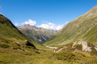 Blick in die Val Grialetsch. (Foto Nadja Maurer) Blick in die Val Grialetsch