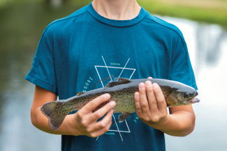 In Augio bei Pesca Sportiva fängt man sein Mittagessen selber © Nico Schärer In Augio bei Pesca Sportiva fängt man sein Mittagessen selber