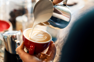 Kaffe im eigenen Hotel