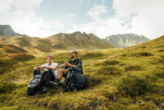 Eine kurze Pause in einer ursprünglichen Bergwelt