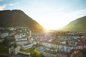 Chur ( Foto: © Stefan Schlumpf) Chur mit Abendstimmung