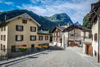 Bergdorf in Graubünden