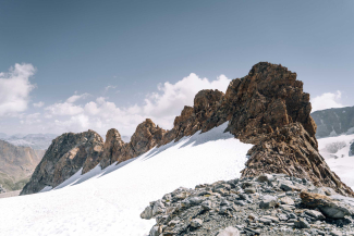 Blick auf die Rifugi dals Chamuotschs (Foto: © Jana Zieseniß) Blick auf die Rifugi dals Chamuotschs
