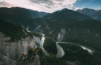 Roadtrip durch Graubünden, Rheinschlucht (© Sina Blanke und Jan Glatte)