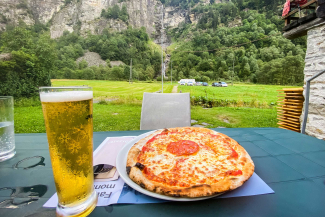 Pizza im La Cascata (Foto: © Bastian Bodyl) Pizza im La Cascata (Foto: © Bastian Bodyl)