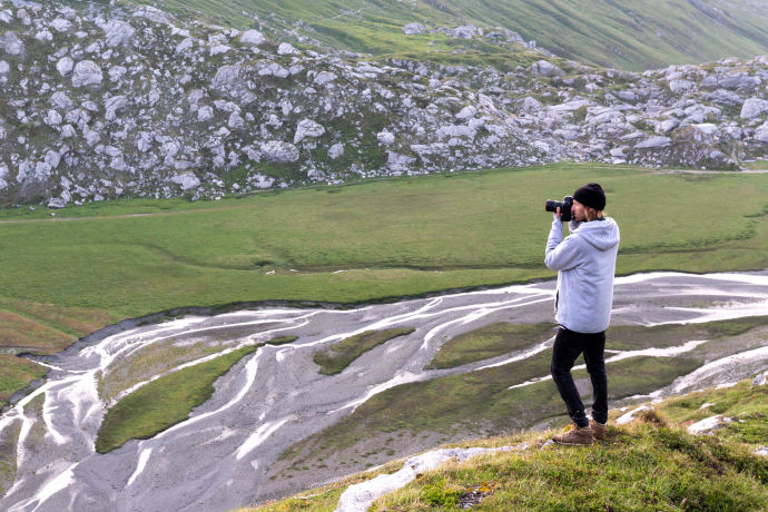 Fotograf in Flims (Foto: © Thalia Wünsche)