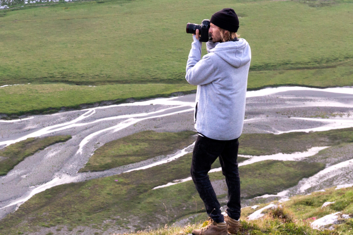 Fotograf in Flims (Foto: © Thalia Wünsche)