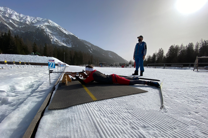 Mike Frei in Biathlon Arena Lenzerheide (Foto: © Mike Frei)