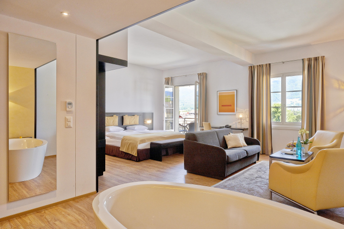 Zimmer im Sorell Hotel Tamina (Foto: © Sorell Hotel Tamina) Zimmer im Sorell Hotel Tamina (Foto: © Sorell Hotel Tamina)