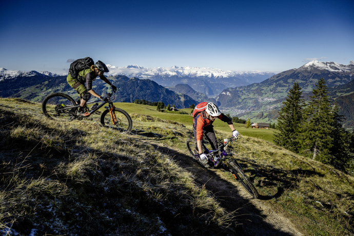 Mountainbiken in St. Antönien