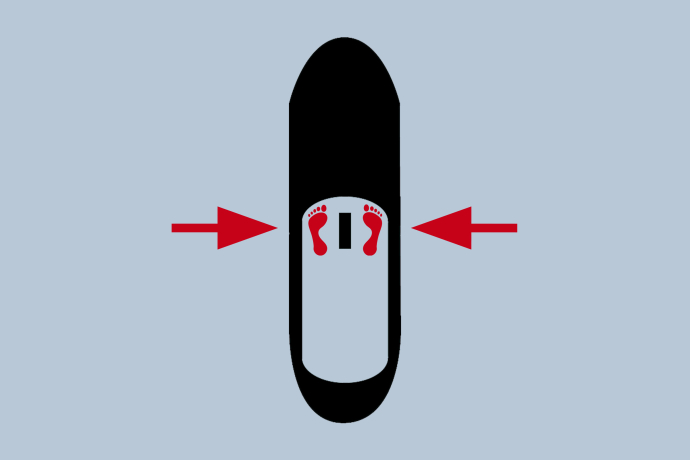 Body position in stand-up paddleboarding